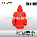 2015 high quality reflective thick fleece jackets with 2 pockets with zipper closure at the opening conform to EN ISO 20471